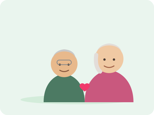 Elder care companion illustration